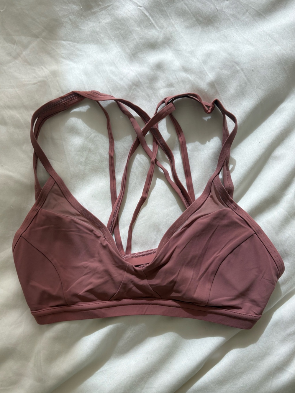 lululemon athletica Strappy Bralette in Dusty Mauve